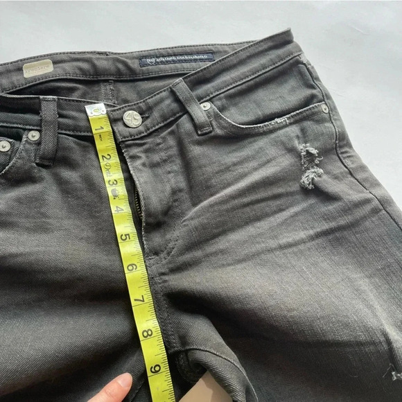 AG Adriano Goldschmeid Premiere Skinny Straight Leg Jean Grey Size 29R - Picture 9 of 12